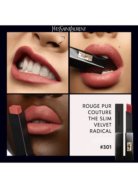 yves saint laurent the slim velvet radical matte lipstick|ROUGE PUR COUTURE THE SLIM VELVET RADICAL .